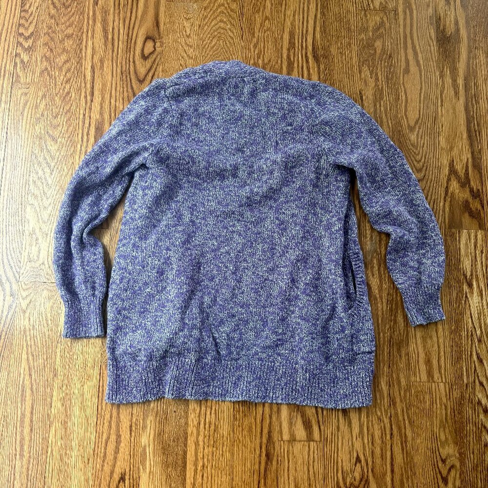 L.L. Bean Petite Women's Cotton Ragg Cardigan - Picture 3 of 3